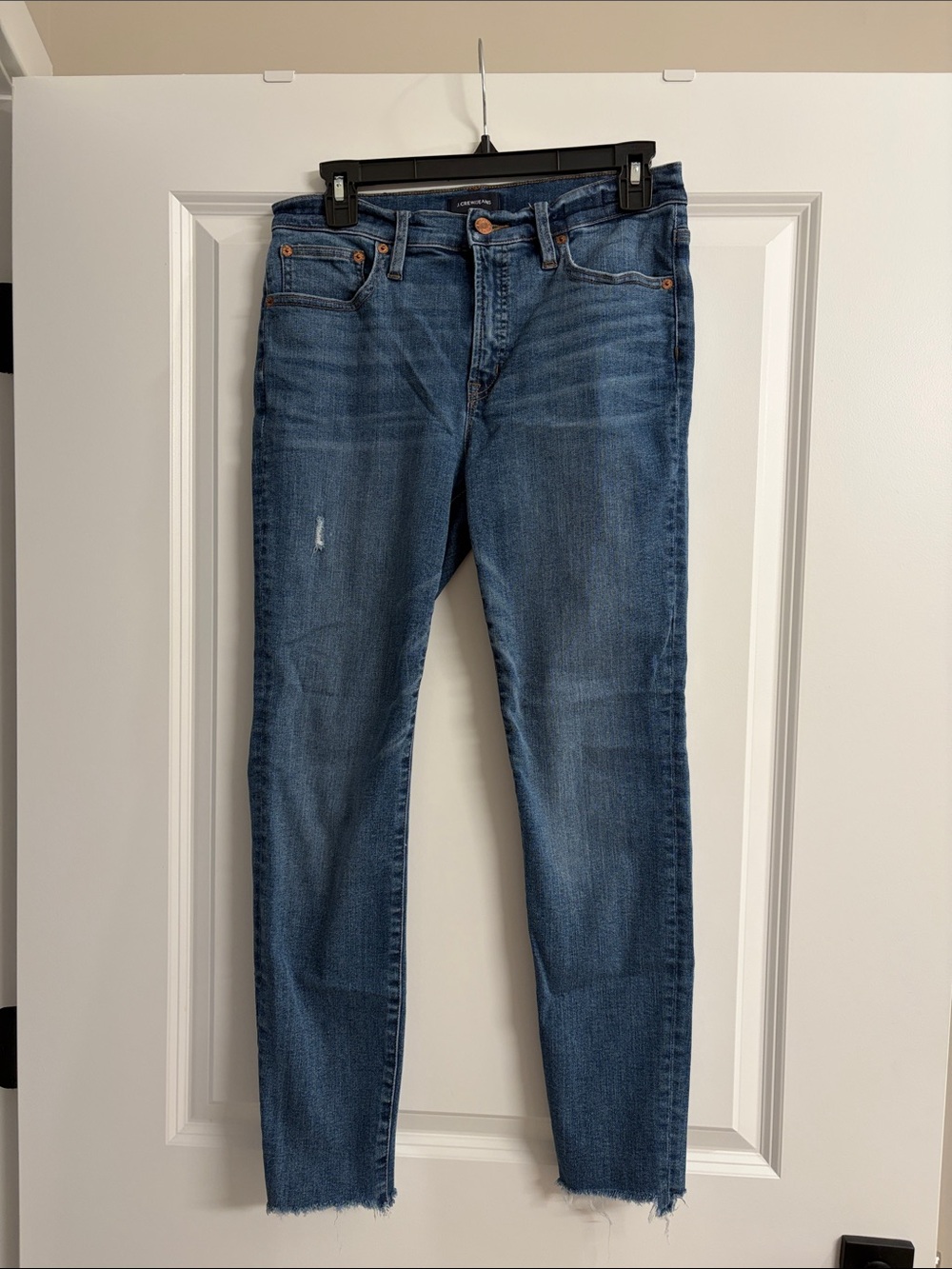 J. Crew Women's Skinny Jeans in Medium Blue Denim